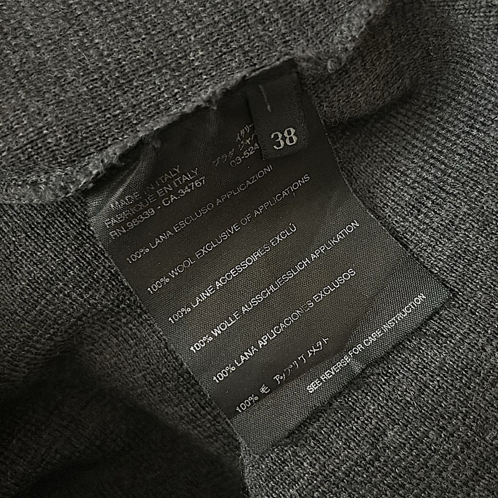 Prada Authenticated Charcoal Gray Wool Zip Up Jacket Coat **Sz 38/US Sz 2**🌺🌺 - Picture 4 of 7
